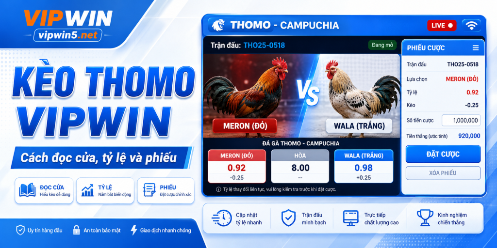 Kèo Thomo VIPWIN – Cách Đọc Cửa, Tỷ Lệ Và Phiếu
