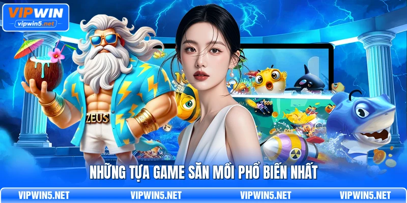 Các trò chơi và bản đồ phổ biến trong sảnh Bắn Cá VIPWIN
