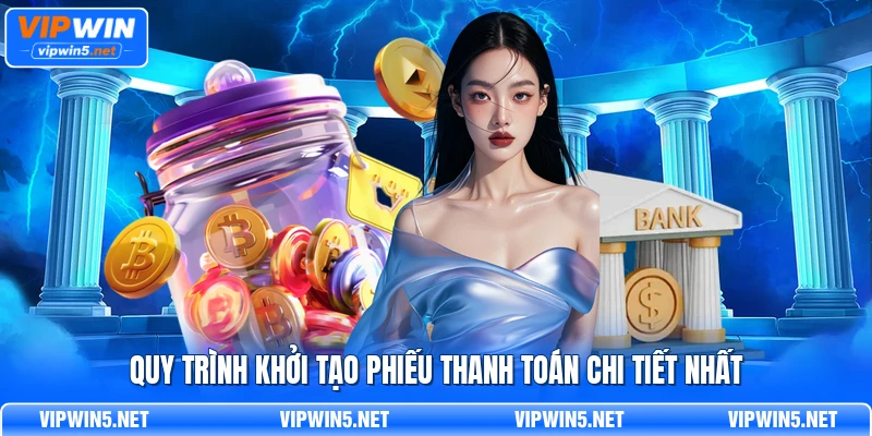 Quy trình tạo yêu cầu rút tiền VIPWIN và kiểm tra trạng thái
