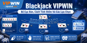 Blackjack VIPWIN – Bố Cục Bàn, Cách Tính Điểm Và Các Lựa Chọn
