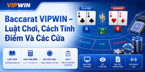 Baccarat VIPWIN – Luật Chơi, Cách Tính Điểm Và Các Cửa