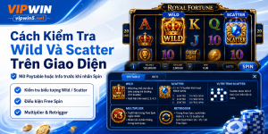 Cách kiểm tra wild và scatter trên giao diện
