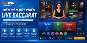 Diễn biến chính của một phiên baccarat live
