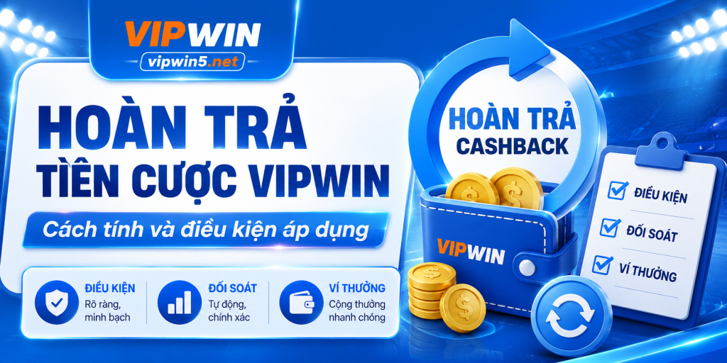 Hoàn Trả Tiền Cược VIPWIN – Cách Tính Và Điều Kiện Áp Dụng